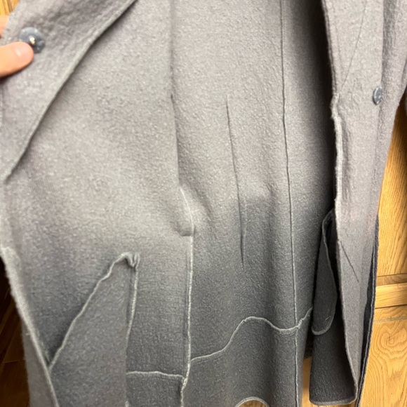 Aventura Boiled Wool Cardigan Long Jacket - Picture 4 of 8